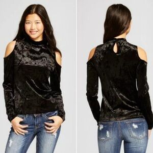 Black Velvet Cold Shoulder